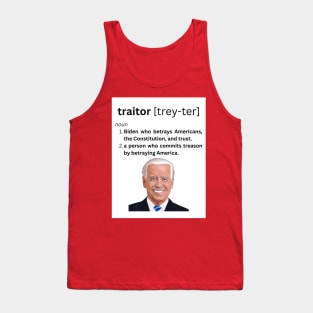 traitor Joe Biden Pic Tank Top